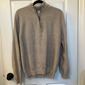 Mens Jos. A. Bank tan quarter zip